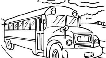 Desenhos de Ônibus em PDF pra colorir