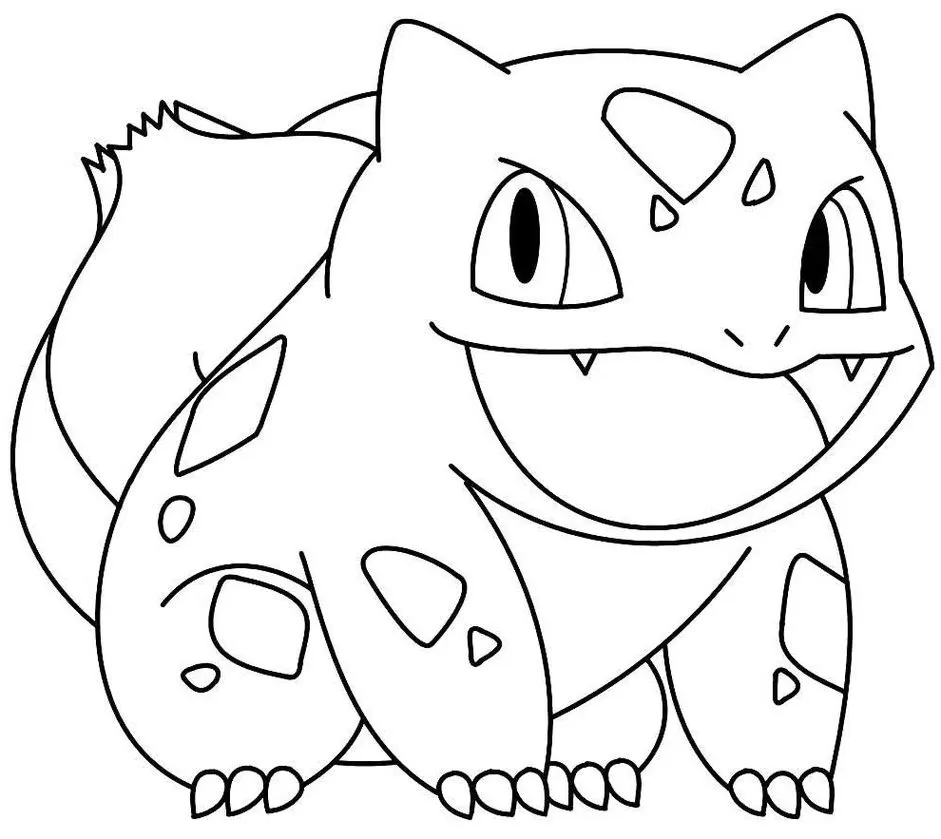 Bulbasaur para Colorir: Desenho Fácil do Pokémon Bulbassauro