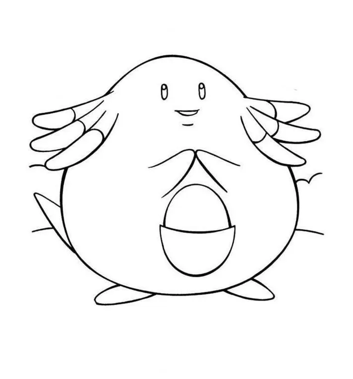 Pokémon Chansey para Colorir: Desenho Detalhado Sorti
