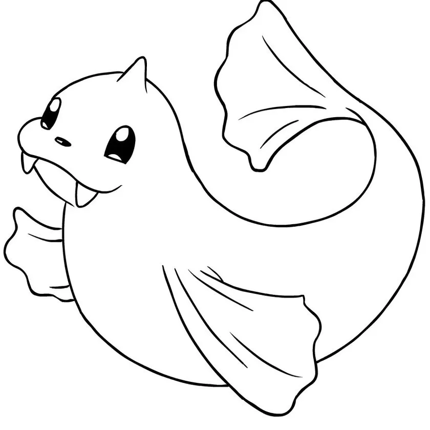 Dewgong para colorir: Desenho do Pokémon Botongo