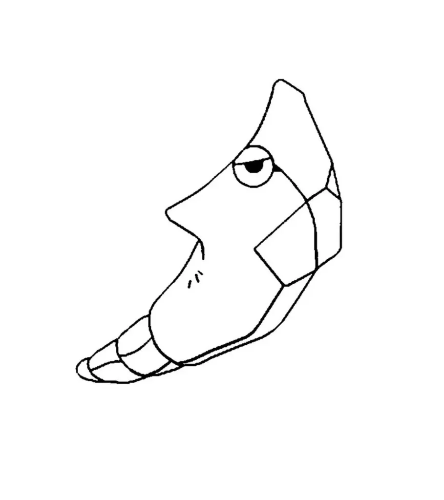 Metapod para colorir: Desenho de Pokémon casulo Metasulo