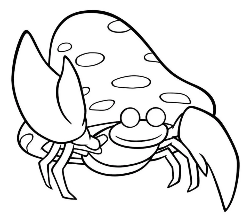 Parasect para colorir: Desenho de Pokémon Inseto/Grama