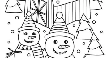 Desenhos de Snowman Boneco de Neve em PDF