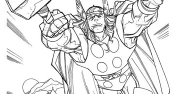 Desenhos de Thor em PDF para colorir