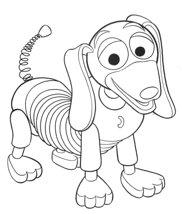 Slinky de Toy Story para colorir em PDF