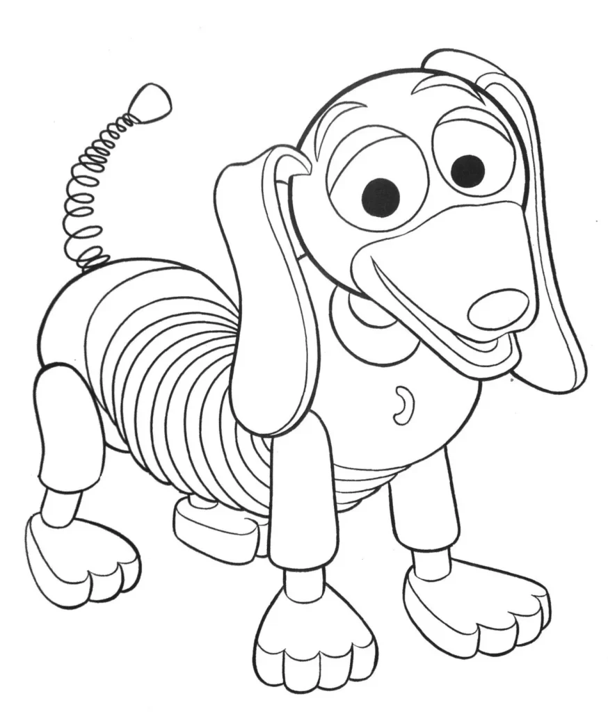Slinky de Toy Story para colorir em PDF