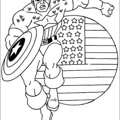 Capitão América Desenhos para colorir