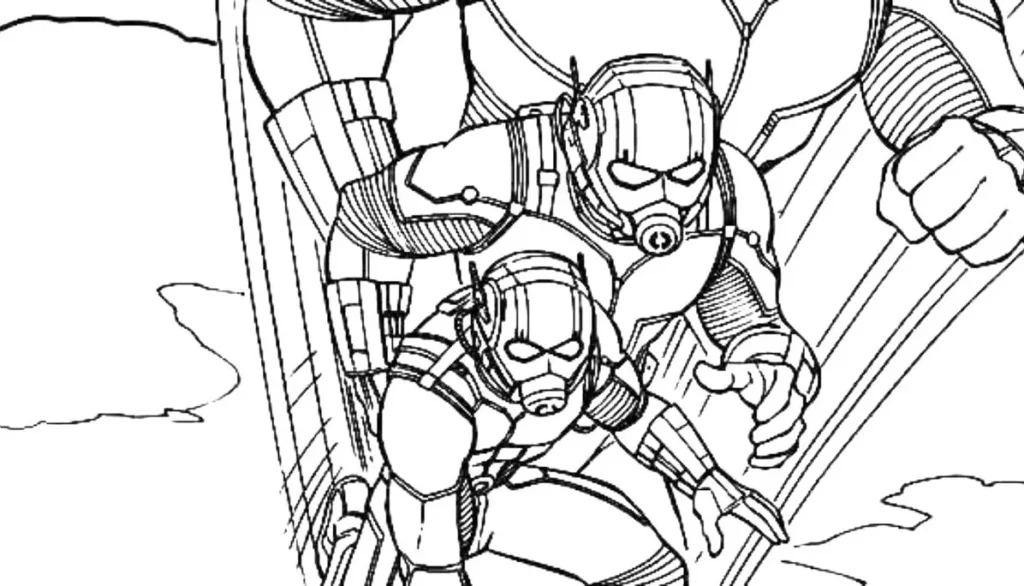 Homem-Formiga diminuindo: Desenhos para colorir em PDF
