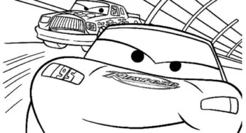 Desenhos do Relâmpago Mcqueen PDF pra colorir
