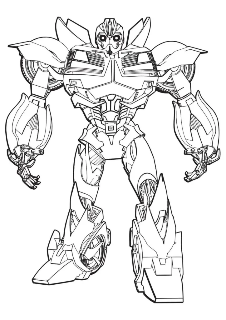 Bumblebee Transformers para colorir em PDF