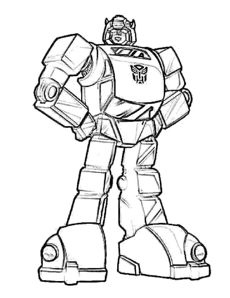 Transformer gigante para colorir em PDF