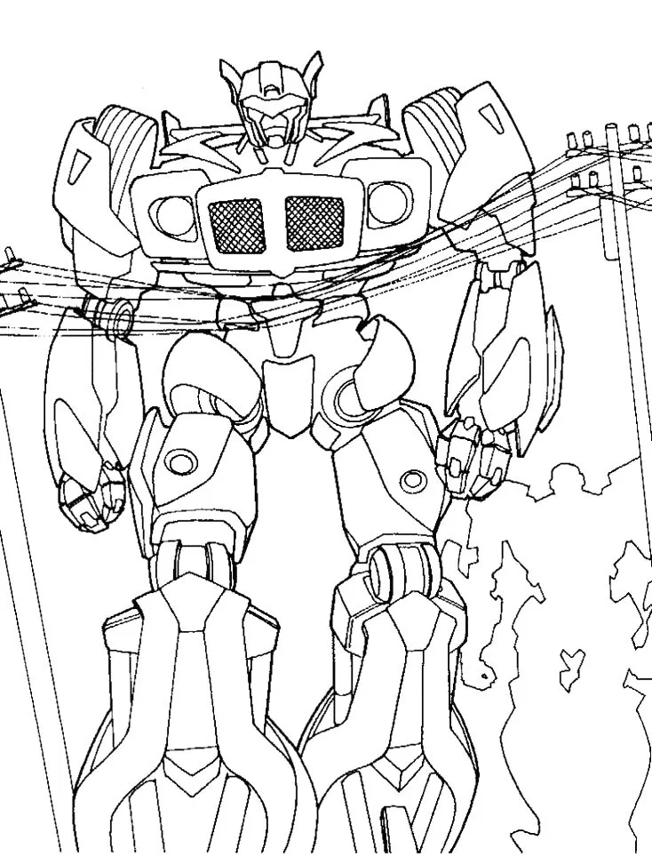 Optimus Prime Transformers para colorir em PDF