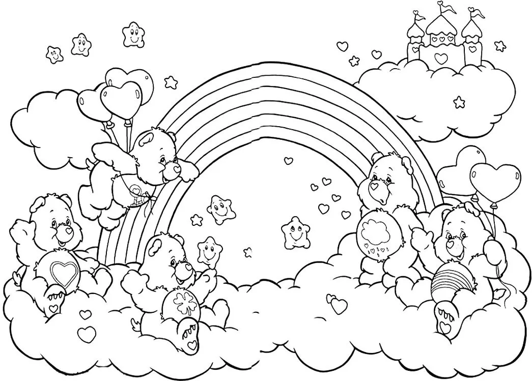Desenhos dos Ursinhos Carinhosos em PDF Brincando