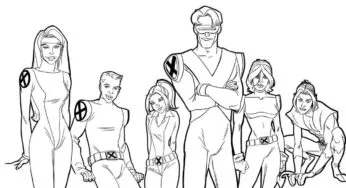 Desenhos dos X-Mens em PDF para colorir