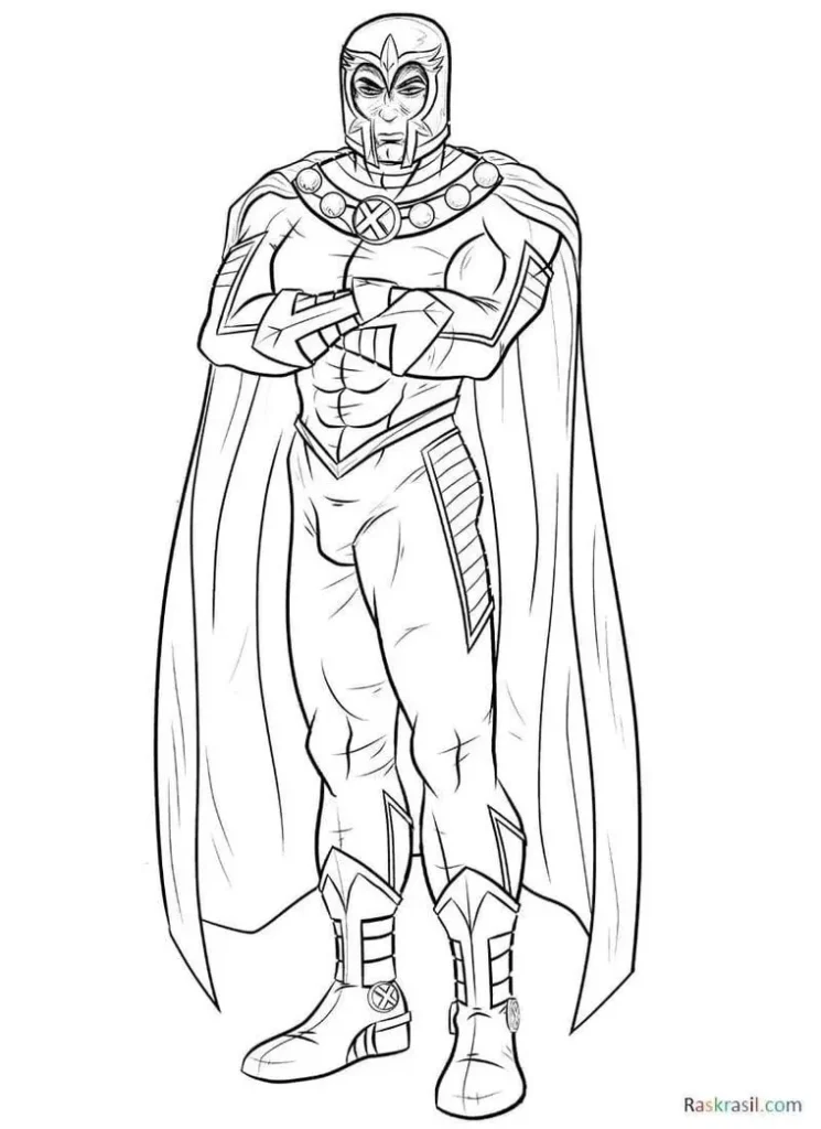 Magneto dos X-Men para colorir em PDF