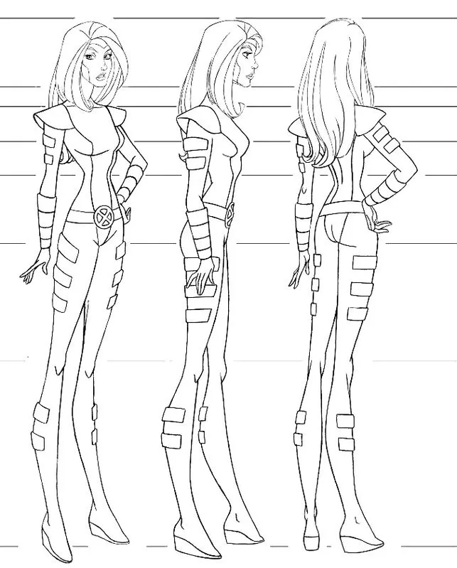 Mística dos X-Men: Desenhos para colorir em PDF