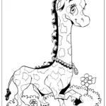 Girafas Animais Girafas Desenhos para colorir