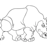 Rinocerontes Animais Rinocerontes Desenhos para colorir
