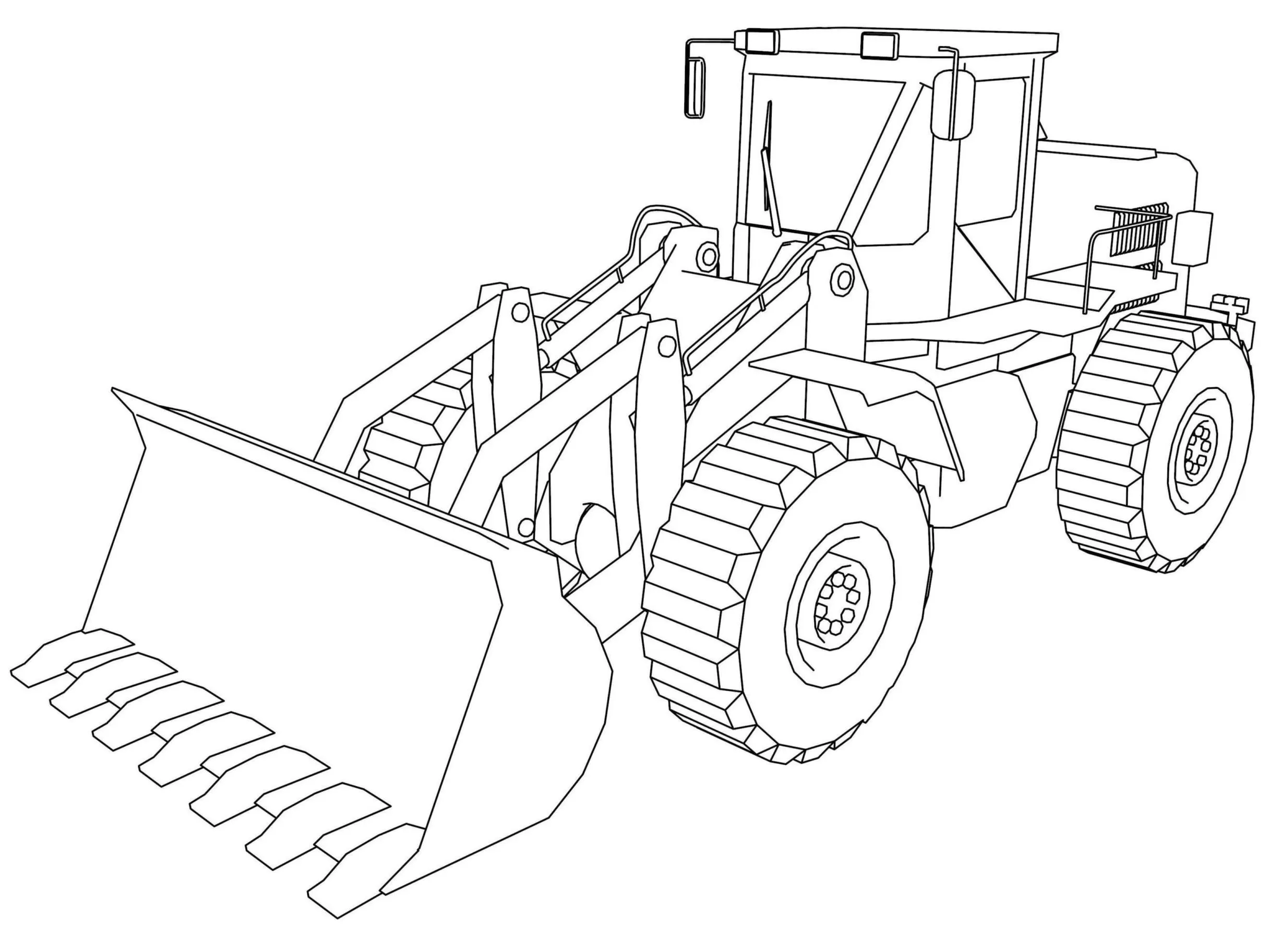 Desenho Para Colorir trator - Imagens Grátis Para Imprimir - img 28687