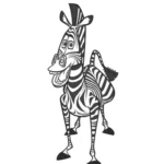 Zebras Animais Zebras Desenhos para colorir