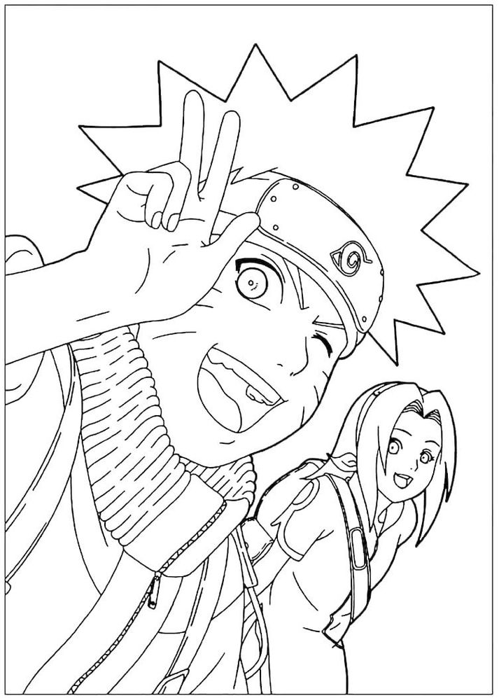 Naruto para colorir (todos os personagens)