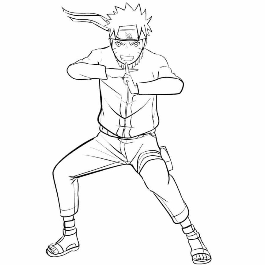 Naruto para colorir - Desenhos Imprimir