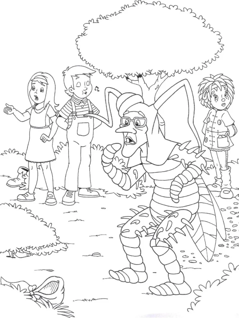Desenhos do Sítio do Picapau Amarelo: Dona Carochinha para colorir e atividades artísticas.