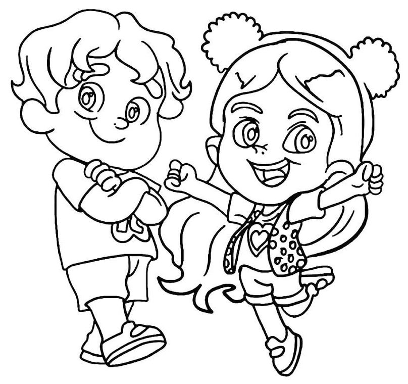 Maria Clara e JP para colorir - Desenhos Imprimir