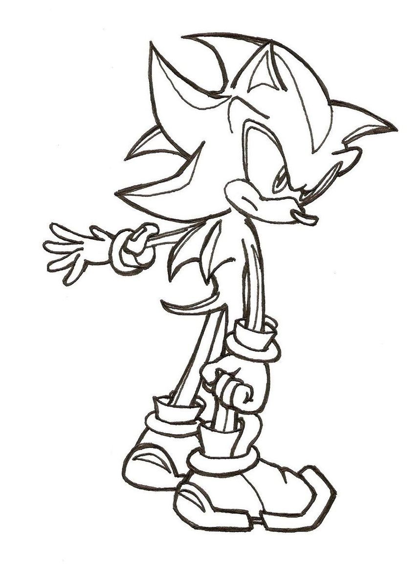 Shadow Sonic para colorir - Desenhos Imprimir