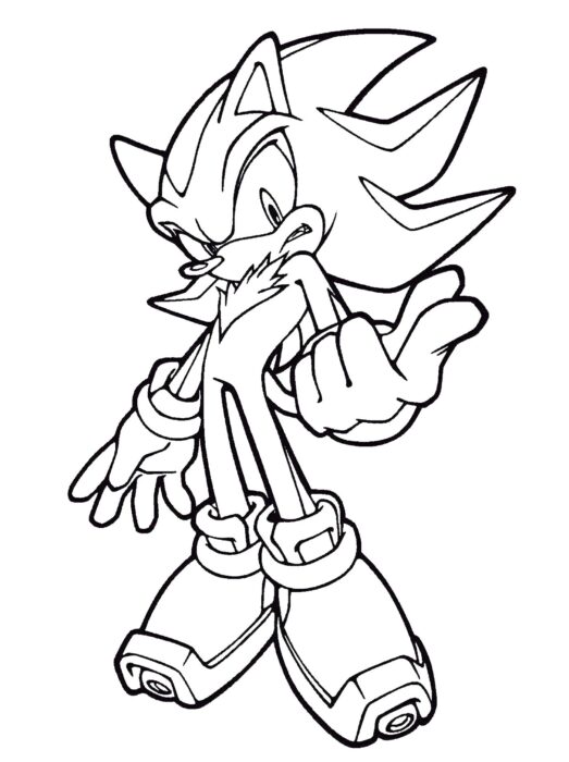 Desenhos de Shadow Sonic para colorir - Desenhos Imprimir