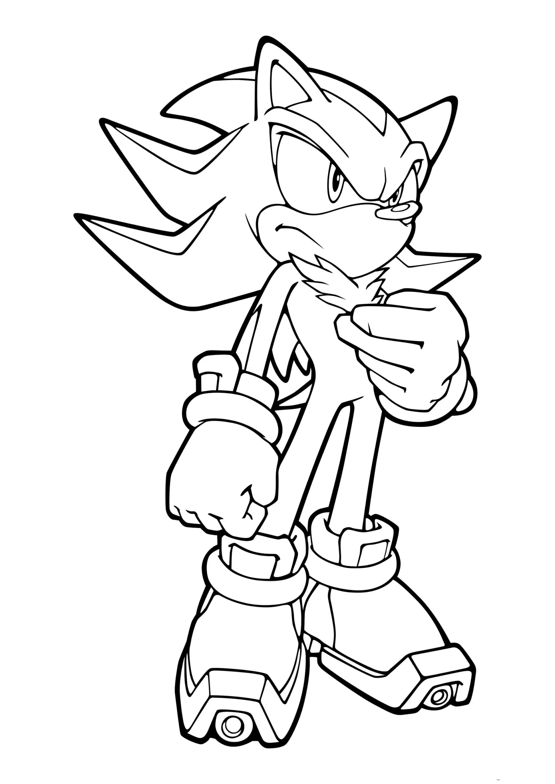 Shadow the hedgehog numa cidade - Sonic - Just Color Crianças : Páginas  para colorir para crianças