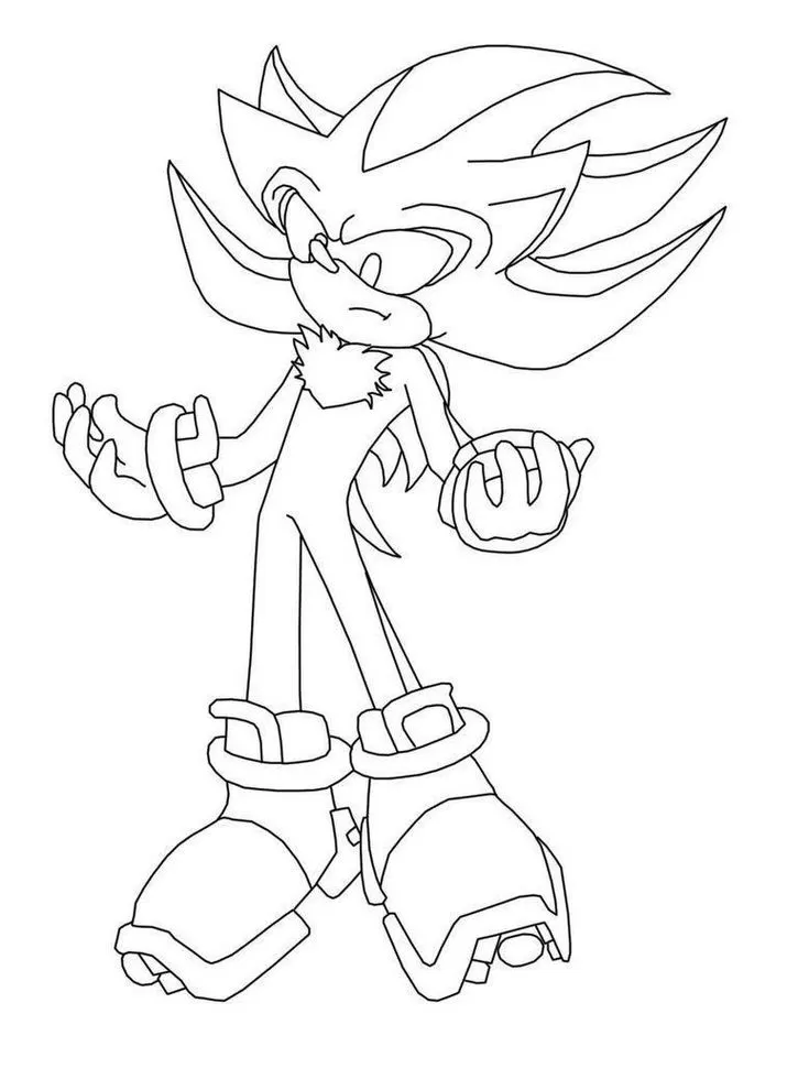 Shadow Sonic para colorir - Desenhos Imprimir