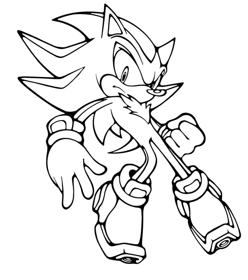 Shadow Sonic para colorir - Desenhos Imprimir