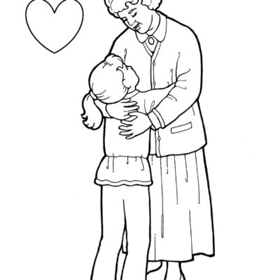 Dia do Abraço Desenhos para colorir