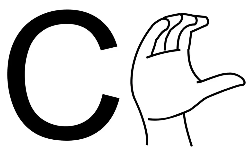 Letra C em Libras: Aprenda o sinal manual da letra C