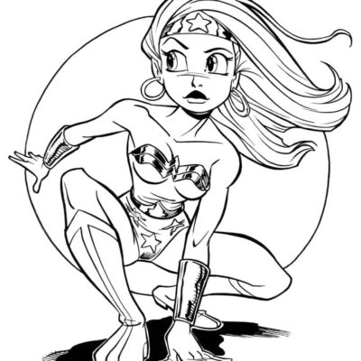 Mulher Maravilha Desenhos para colorir