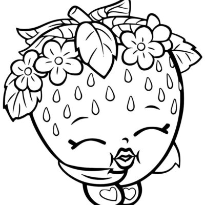 Morangos Desenhos para colorir