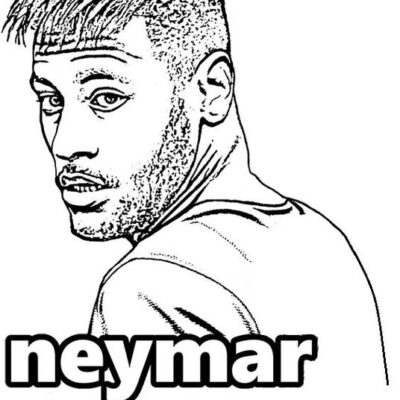Neymar Desenhos para colorir