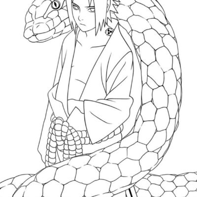 Sasuke Desenhos para colorir
