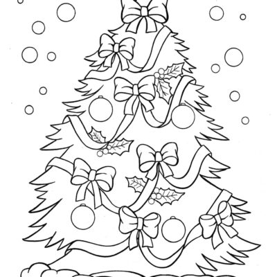 Árvore de Natal Desenhos para colorir