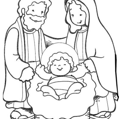 Natal Cristão Desenhos para colorir