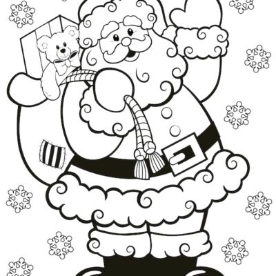 Papai Noel Desenhos para colorir