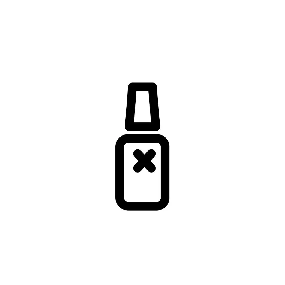 Desenho de corretivo escolar para colorir. Ícone estilizado de um frasco com design minimalista.