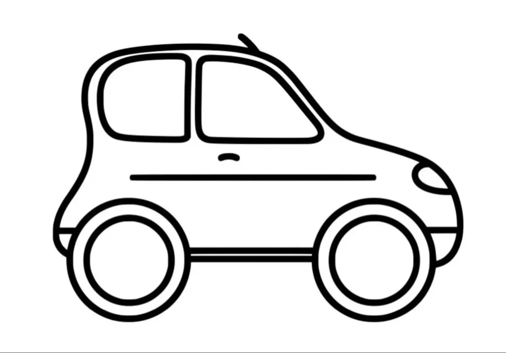 Desenhos de Transportes Terrestres para colorir Carro Carro para colorir: Desenho de transporte terrestre.