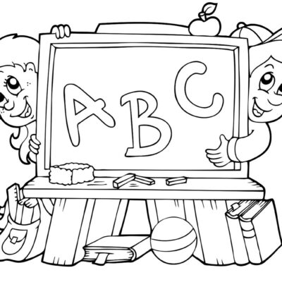 Volta às Aulas Desenhos para colorir