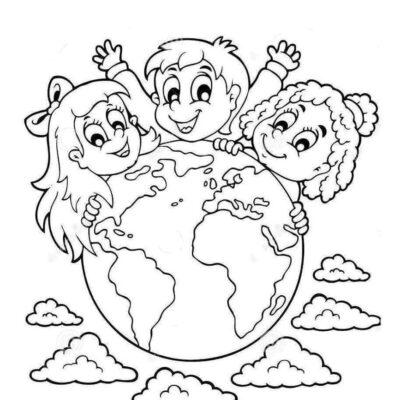 Planeta Terra Desenhos para colorir