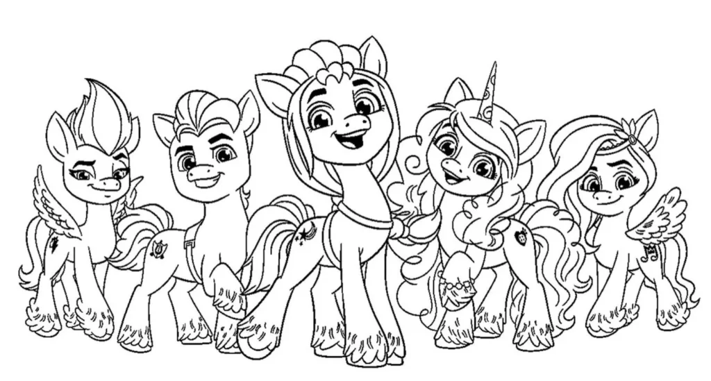 My Little Pony Amigas: Desenhos para Colorir