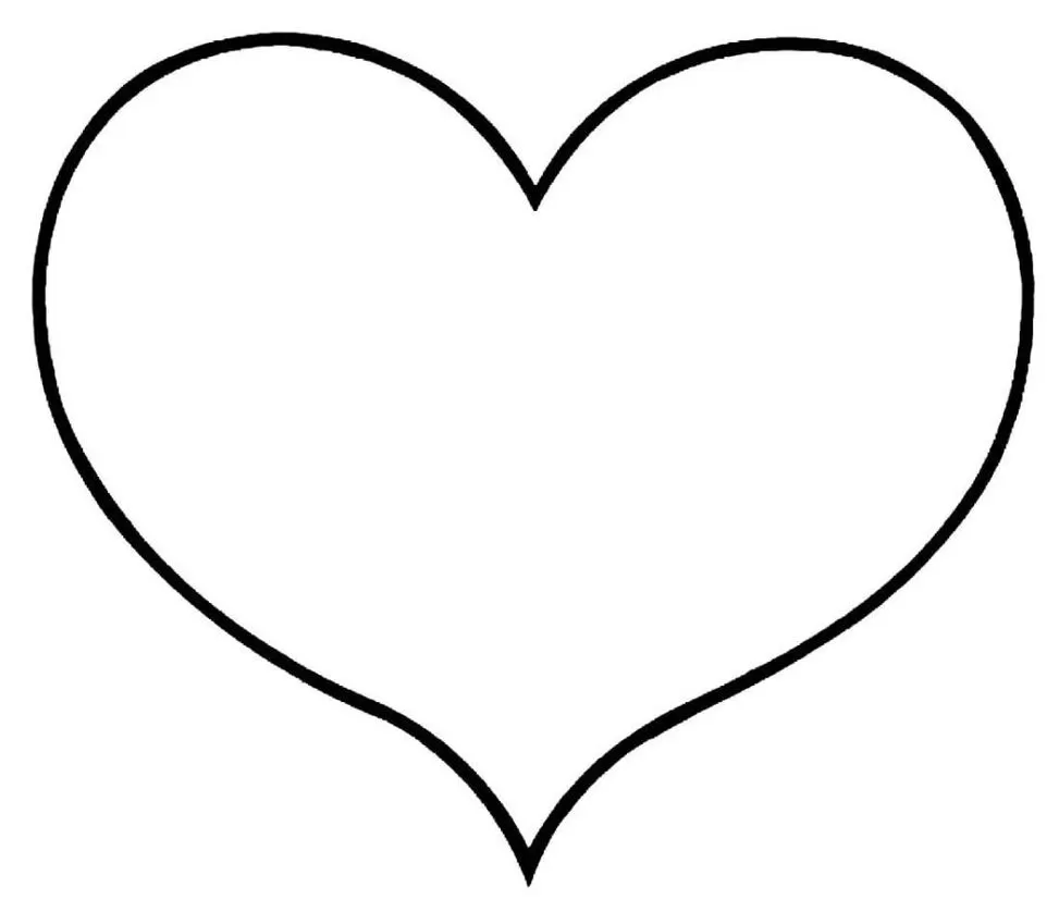 Desenhos fáceis para colorir Coração Coração simples para colorir. Design com linhas marcantes, perfeito para atividades artísticas.