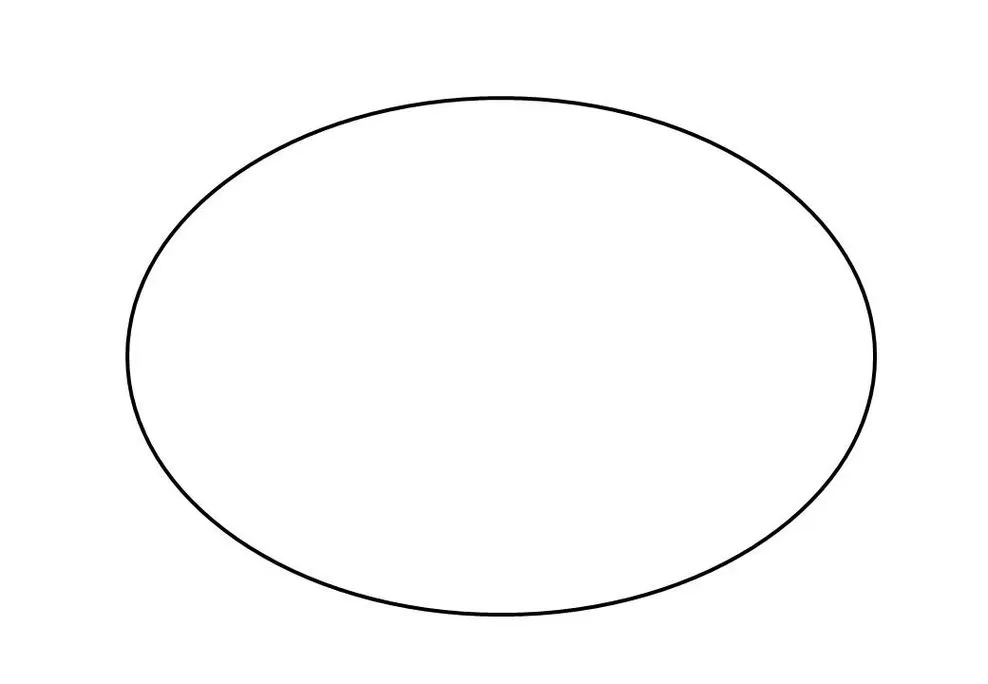 Forma geométrica oval para impressão