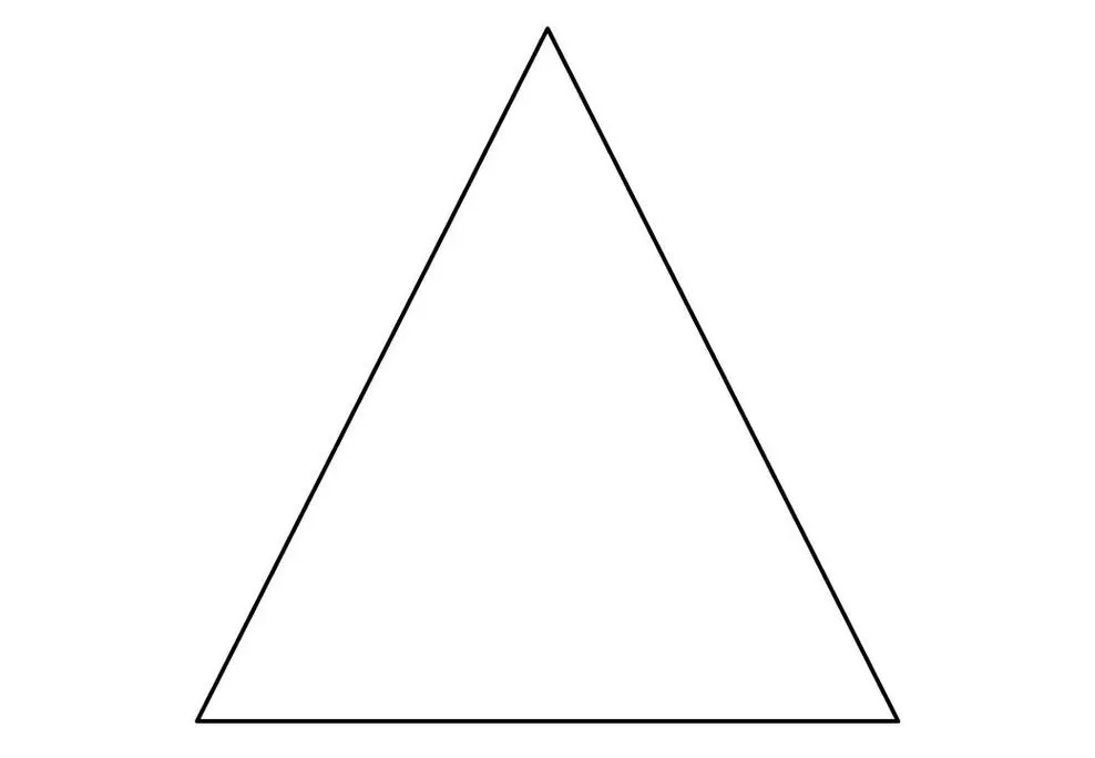 Formas Geométricas para imprimir Contornadas Triângulo